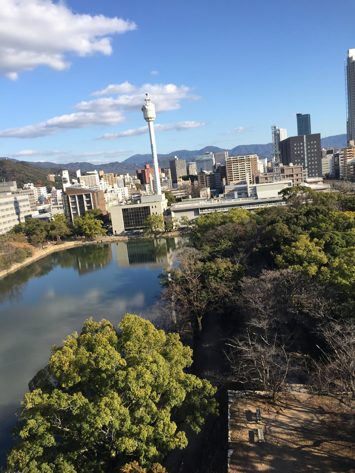 広島城天守閣からの眺望